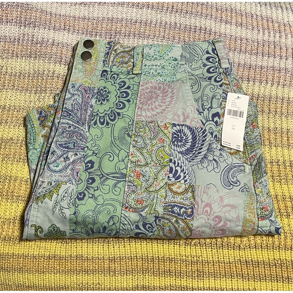 Anthropologie Pilcro Patchwork Denim Mini Skirt NWT - 14 - Picture 4 of 13